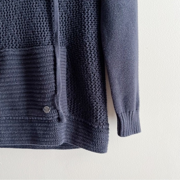 Prana Sugar Beach Hooded Sweater 100% Organic Cotton in Black, Size Small - Picture 5 of 12